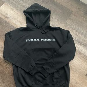 INAKA POWER Mens Black Long Sleeve Kangaroo Pocket Pullover Hoodie Size XL NWOT